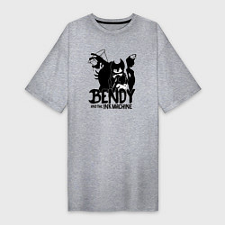 Женская футболка-платье Bendy And The Ink Machine