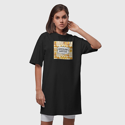 Женская футболка-платье Kowalski Quality Baked Goods / Черный – фото 3