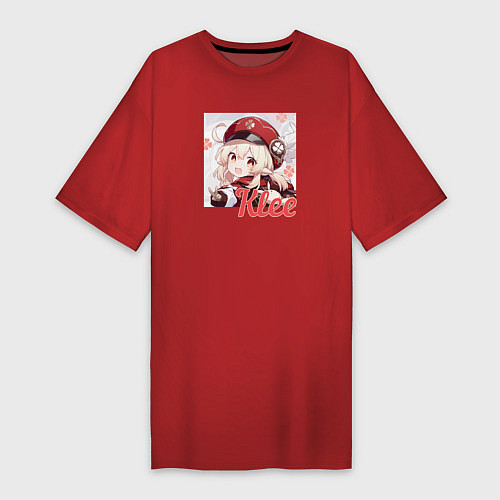 Женская футболка-платье Klee / Красный – фото 1