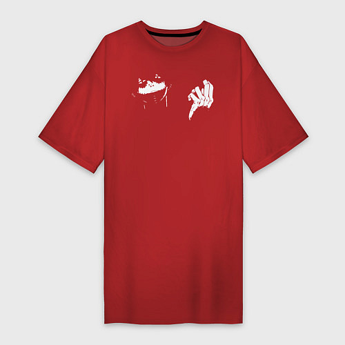 Женская футболка-платье Моя геройская академия / Красный – фото 1