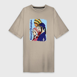 Женская футболка-платье Samurai Champloo Главные герои Z