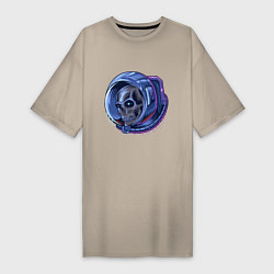 Женская футболка-платье Мертвый астронавт