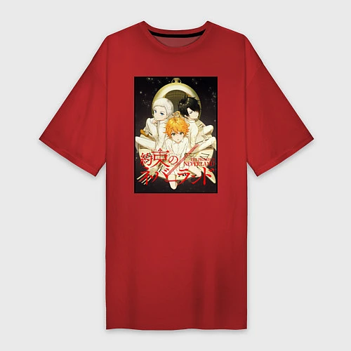 Женская футболка-платье Emma Norman Ray Z / Красный – фото 1