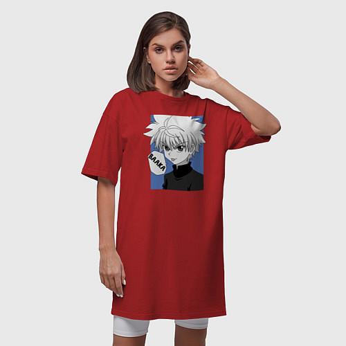Женская футболка-платье Киллуа / Красный – фото 3