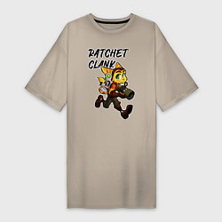 Женская футболка-платье Ratchet & Clank
