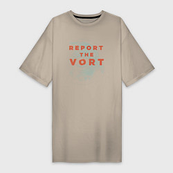 Женская футболка-платье Report the Vort