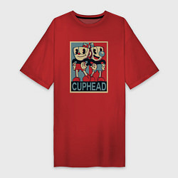 Женская футболка-платье CUPHEAD