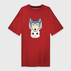 Женская футболка-платье Animals love Beastars