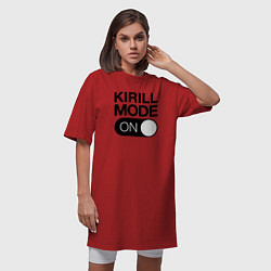 Футболка женская-платье Kirill Mode On, цвет: красный — фото 2