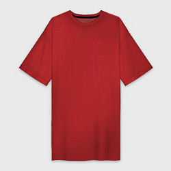 Футболка женская-платье Weapon Shaman, цвет: красный