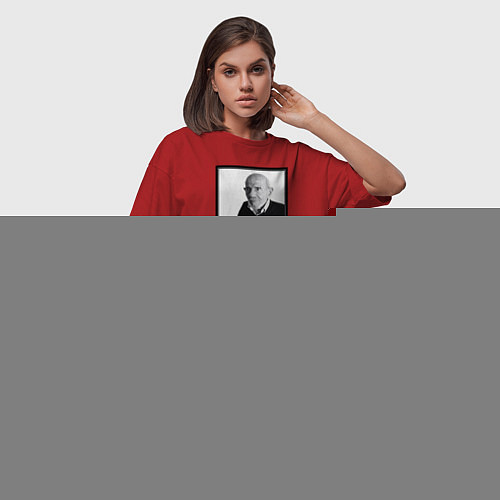 Женская футболка-платье Ладно Жак Фреско / Красный – фото 3