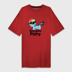 Женская футболка-платье Gangsta pony