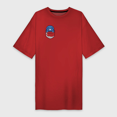 Женская футболка-платье Blind Isaac / Красный – фото 1