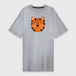 Женская футболка-платье Тигр