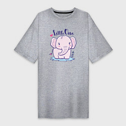 Женская футболка-платье Маленький слоненок