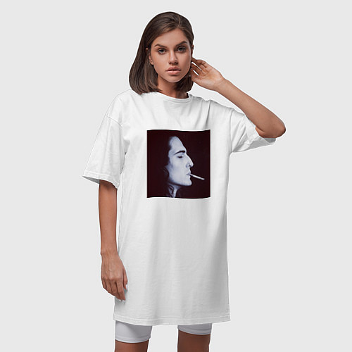 Женская футболка-платье Давид Дамиано / Белый – фото 3