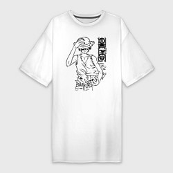 Женская футболка-платье Луффи One Piece Большой куш