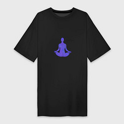 Женская футболка-платье Космическая медитация
