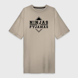 Женская футболка-платье Ninjas In Pyjamas