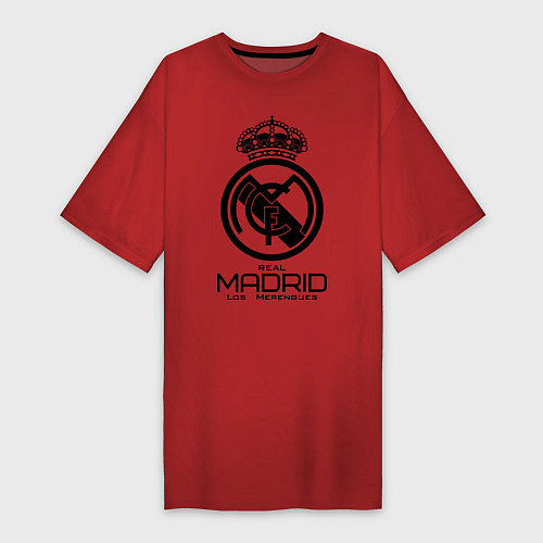 Женская футболка-платье Real Madrid / Красный – фото 1