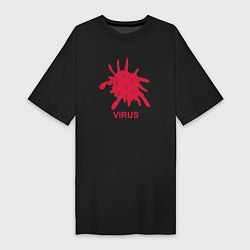 Женская футболка-платье Virus