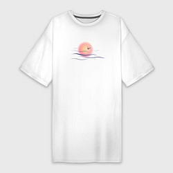 Женская футболка-платье Солнечный шар