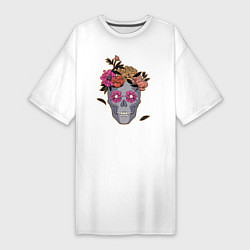 Женская футболка-платье День мертвых Мексика