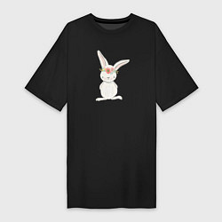 Женская футболка-платье Милый кролик