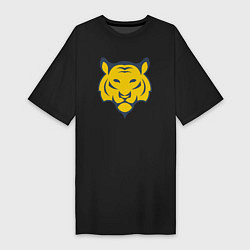 Футболка женская-платье Yellow Tiger, цвет: черный