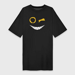 Женская футболка-платье Emoji winking