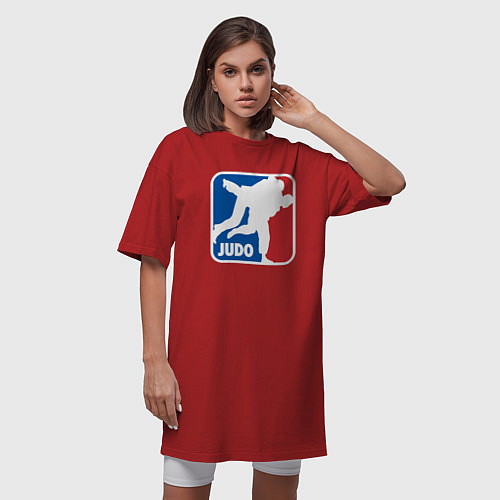 Женская футболка-платье Judo - Sport / Красный – фото 3