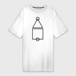 Женская футболка-платье Игра в кальмара