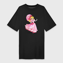 Футболка женская-платье Peach SB, цвет: черный