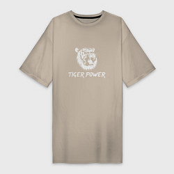 Женская футболка-платье Power of Tiger