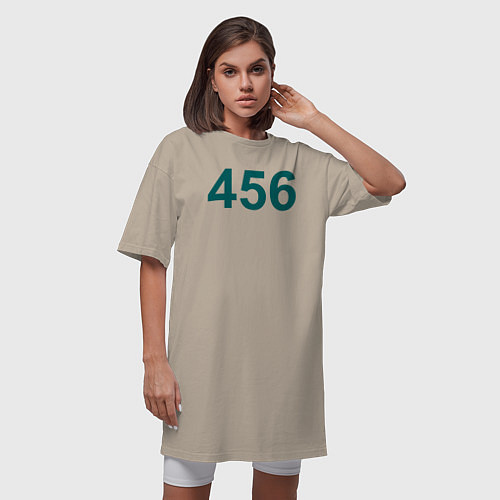 Женская футболка-платье Игрок 456 / Миндальный – фото 3