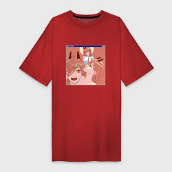 Женская футболка-платье Паувер из человек бензопила