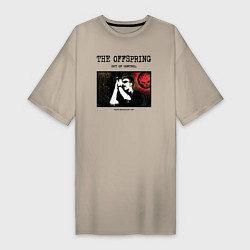 Футболка женская-платье The Offspring out of control, цвет: миндальный