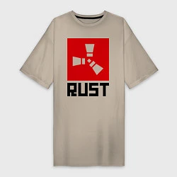 Женская футболка-платье Rust