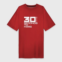 Женская футболка-платье 30 Seconds To Mars logo