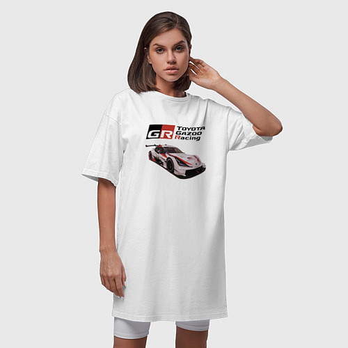 Женская футболка-платье Toyota Gazoo Racing Team, Finland / Белый – фото 3