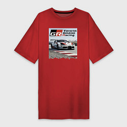 Женская футболка-платье Toyota Gazoo Racing - легендарная спортивная коман
