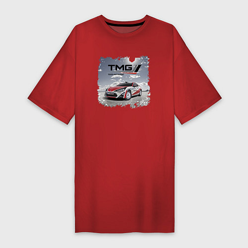 Женская футболка-платье Toyota TMG Racing Team Germany / Красный – фото 1