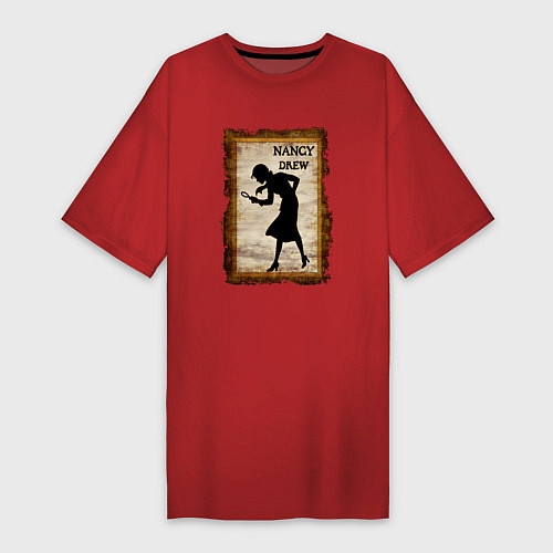 Женская футболка-платье Нэнси Дрю Nancy Drew / Красный – фото 1