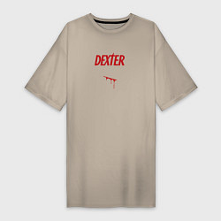 Женская футболка-платье Декстер порез кровь