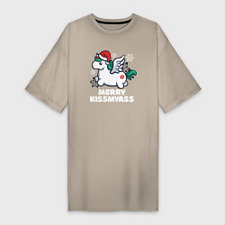 Женская футболка-платье Merry Kissmyass Unicorn