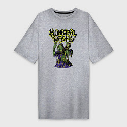 Футболка женская-платье Municipal Waste - a witchs Dream, цвет: меланж