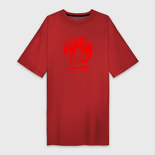 Женская футболка-платье Медоеду на все *** / Красный – фото 1