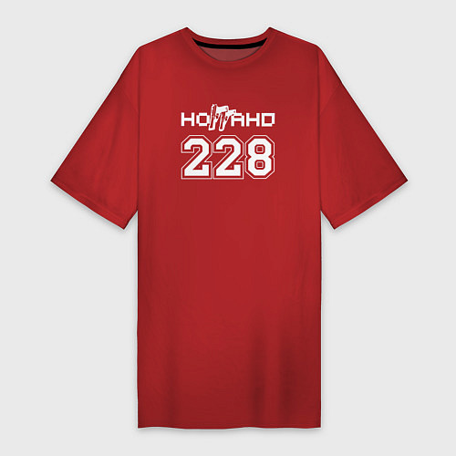 Женская футболка-платье 228 - Ноггано / Красный – фото 1