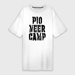 Женская футболка-платье Пионерский лагерь, ностальгия