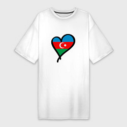 Женская футболка-платье Azerbaijan Heart